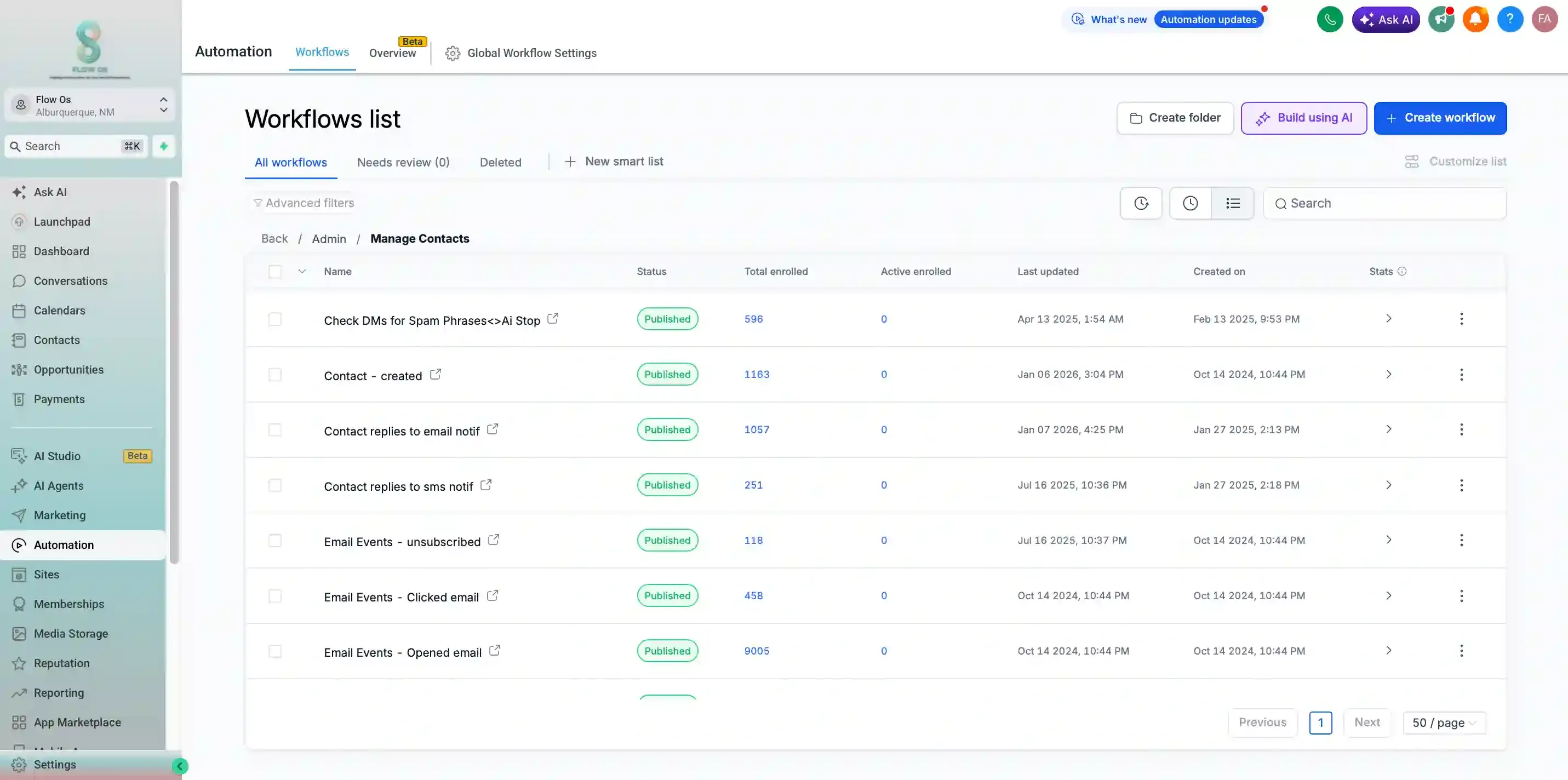 Flow OS Dashboard
